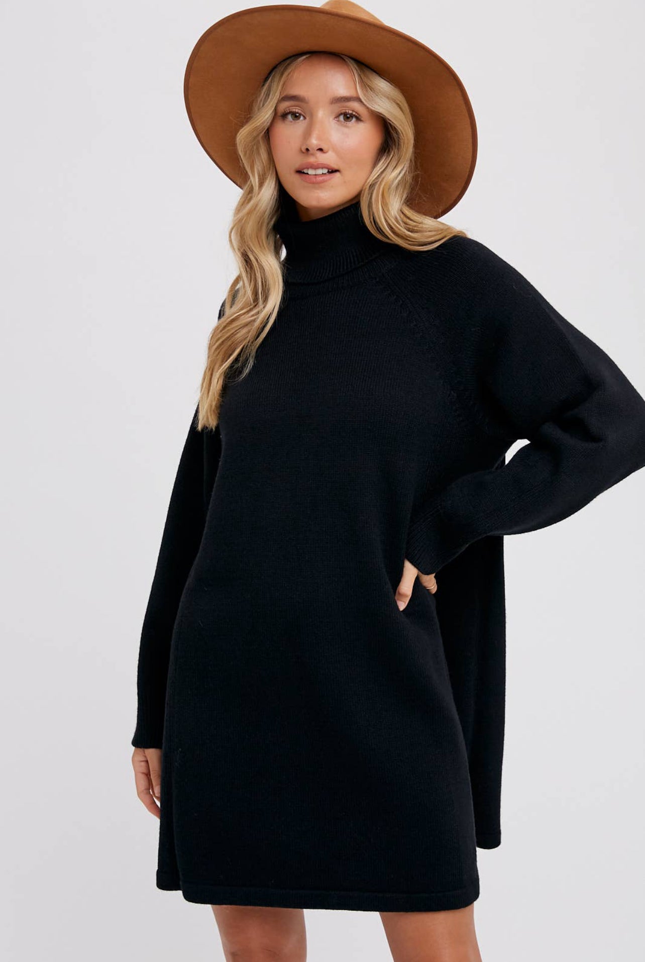 Sweater Dress- Black