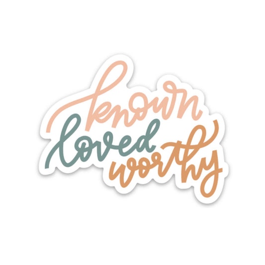Known loved worthy sticker | Faith stickers & decals