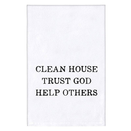 Kitchen Towel - Clean House. Trust God