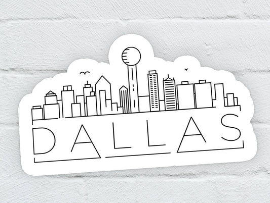 Dallas Skyline Sticker