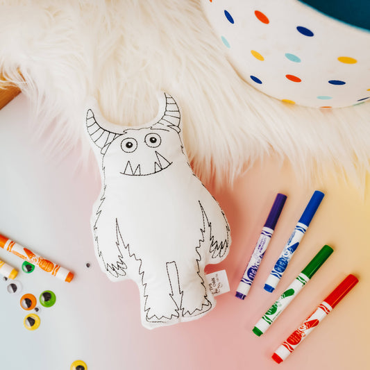 Furry Monster Coloring Buddy Activity For Kids: Furry Monster