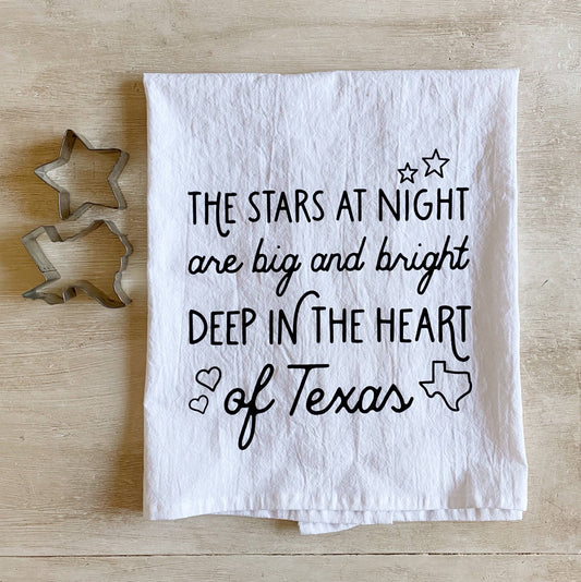 Deep in the Heart of Texas Flour Sack Tea Towel